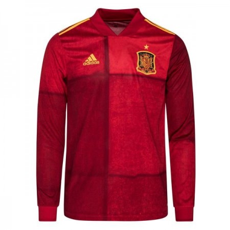 Billiga Fotbollströjor Spanien Hemma tröja EM 2020 Långärmad